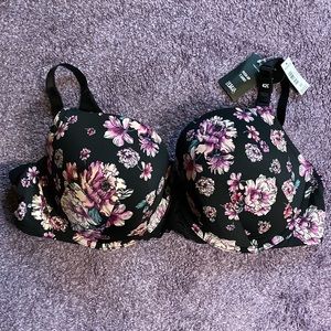 Floral Torrid Push Up Bra Size 42C